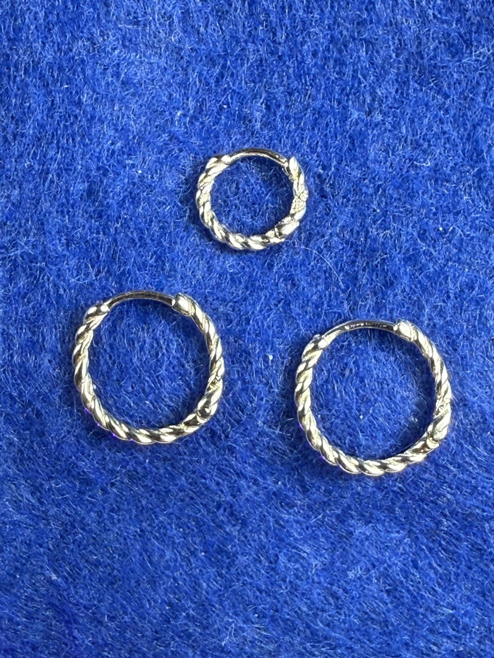 925 Sterling Sliver Huggie Hoop earrings
